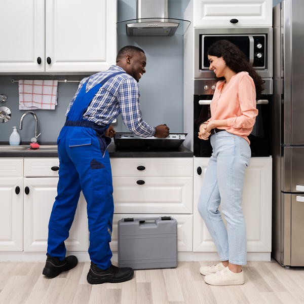 can you provide an estimate for cooktop repair before beginning any work in Woodleaf North Carolina